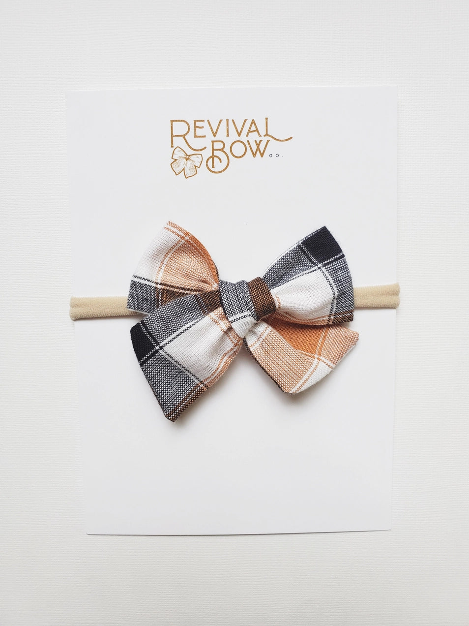 Autumn Plaid Bow